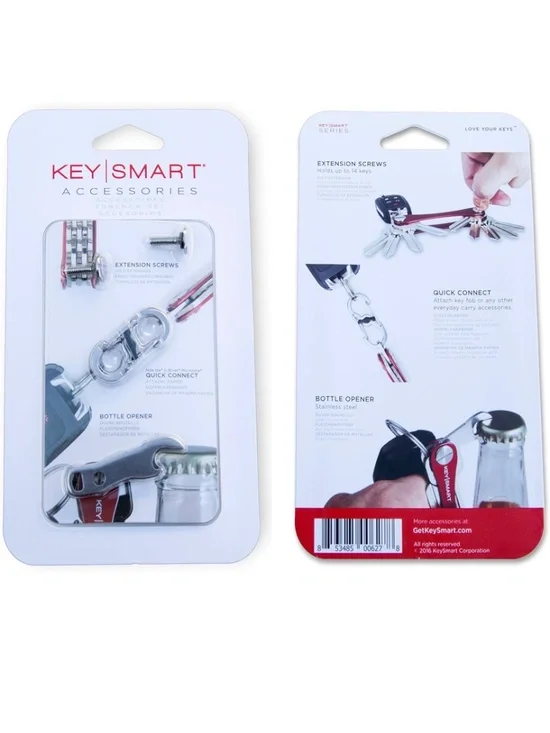 KeySmart Red Compact Key Organizer & Accessory Bundle - Picture 5 of 11